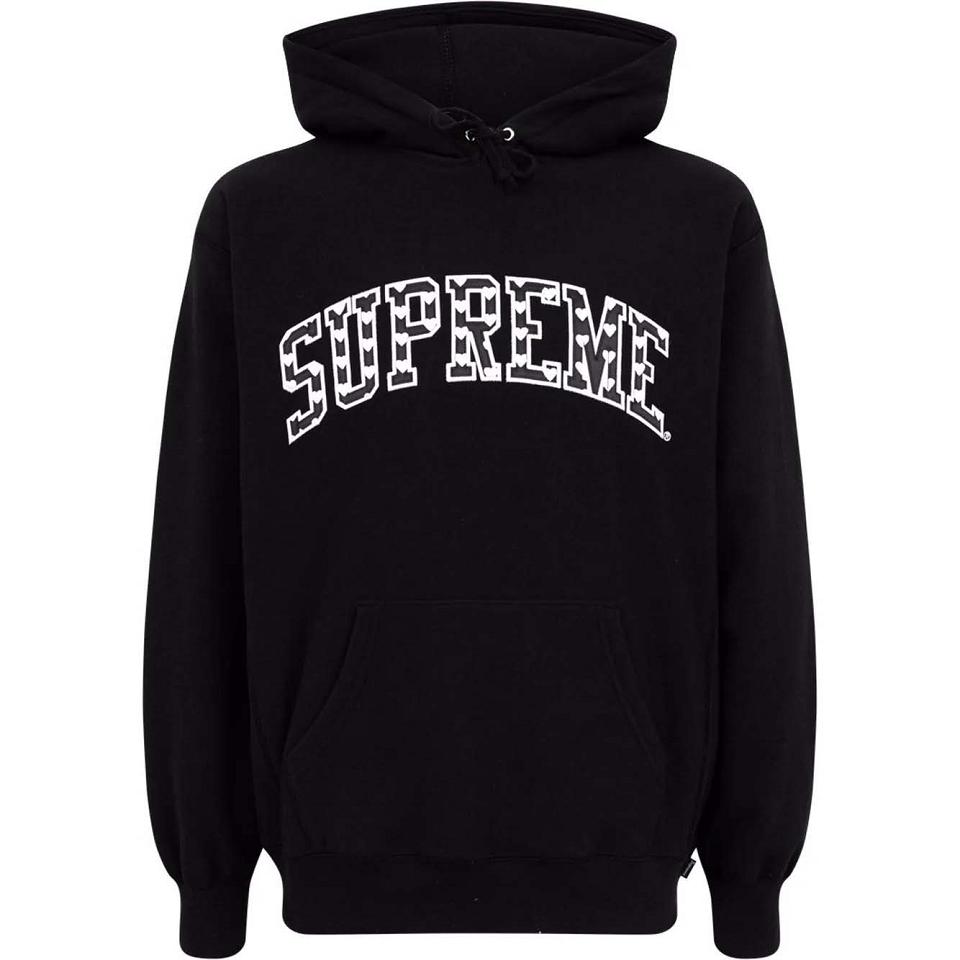 Sudadera Con Capucha Supreme Hearts ARC Negras | Supreme 111XF